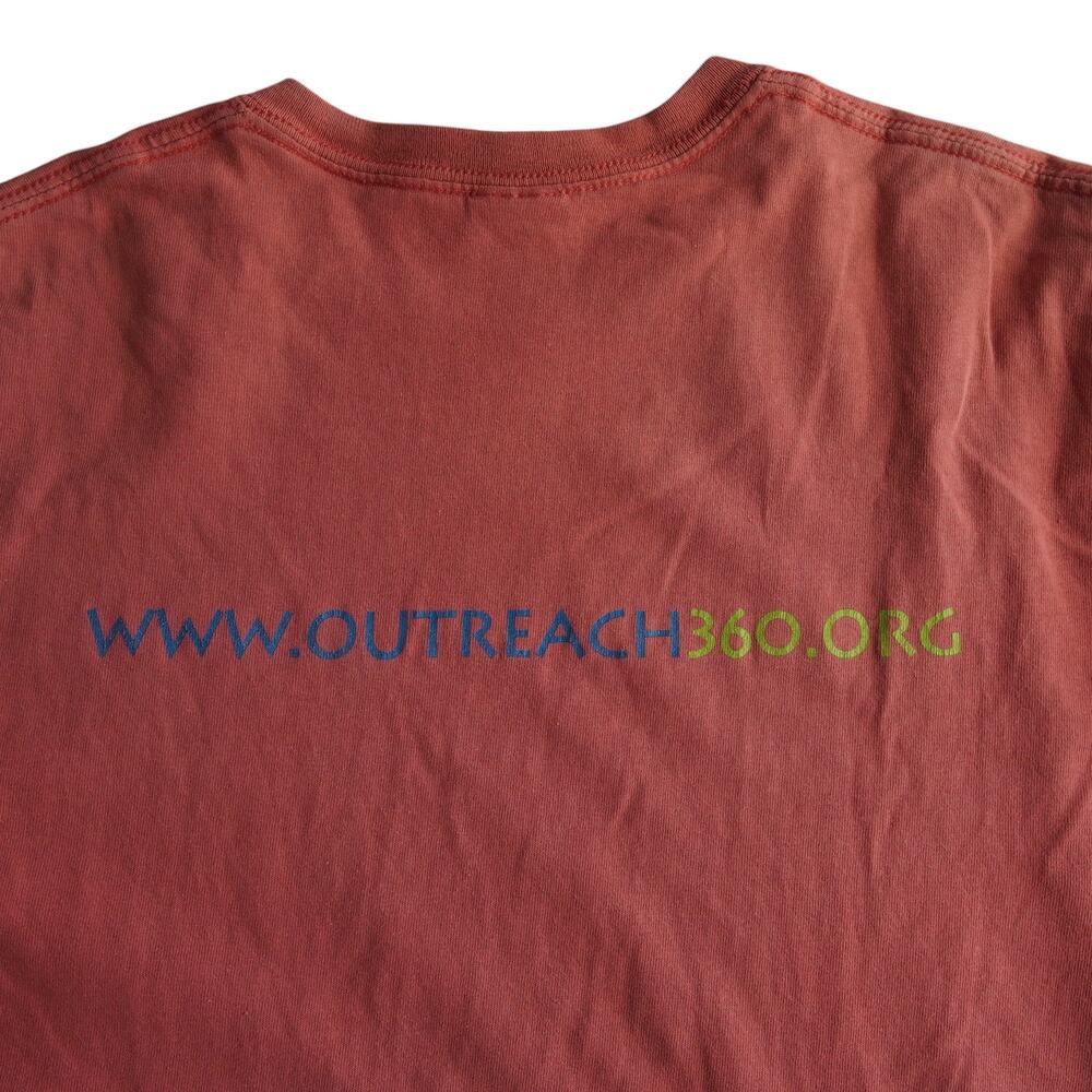 Outreach360 Coral Graphic Tee Medium Gildan Ultra Cotton Unisex - Picture 7 of 8